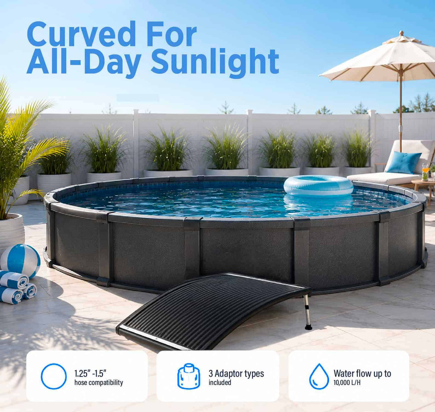AquaCurve PRO Solar Pool Heater - International Pool & Spa