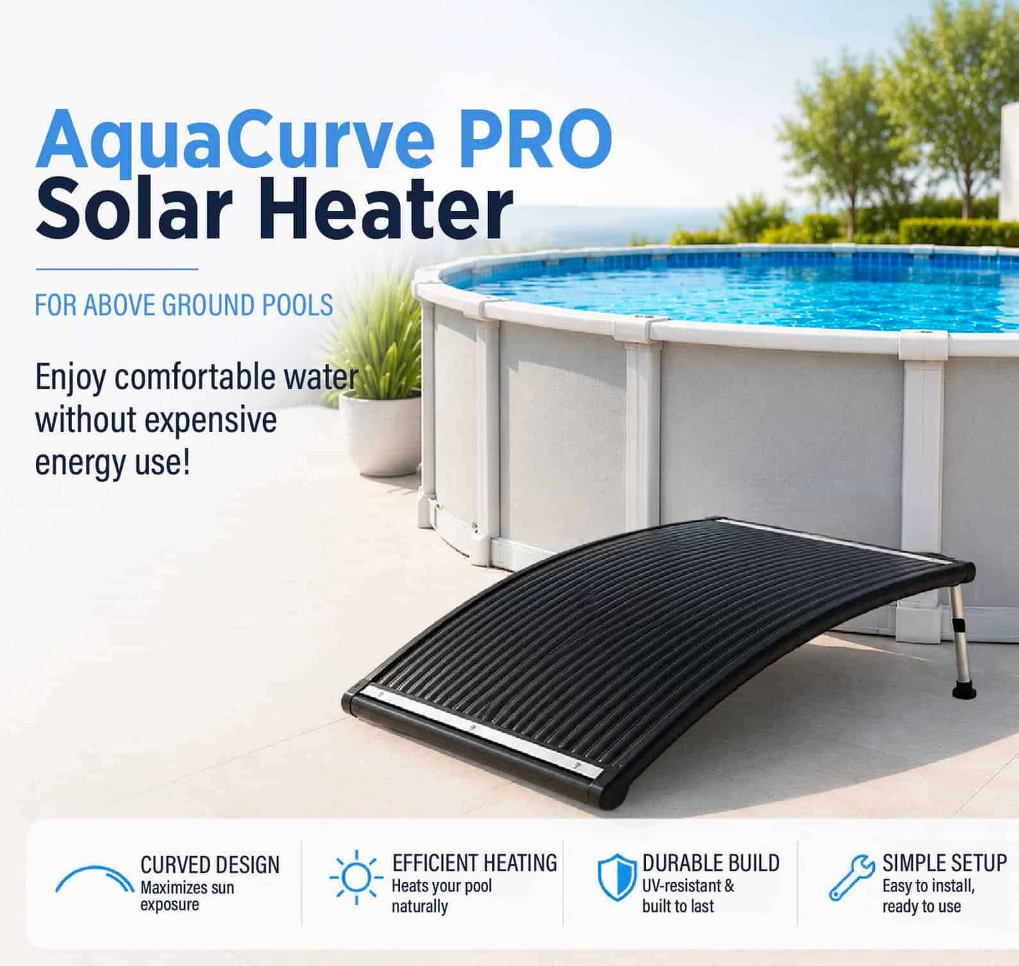 AquaCurve PRO Solar Pool Heater - International Pool & Spa