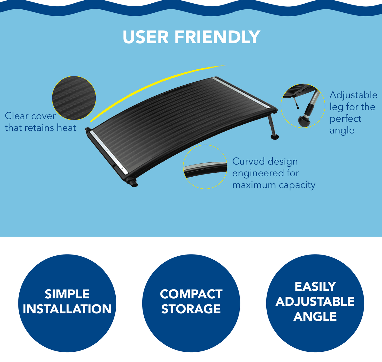 AquaCurve PRO Solar Pool Heater