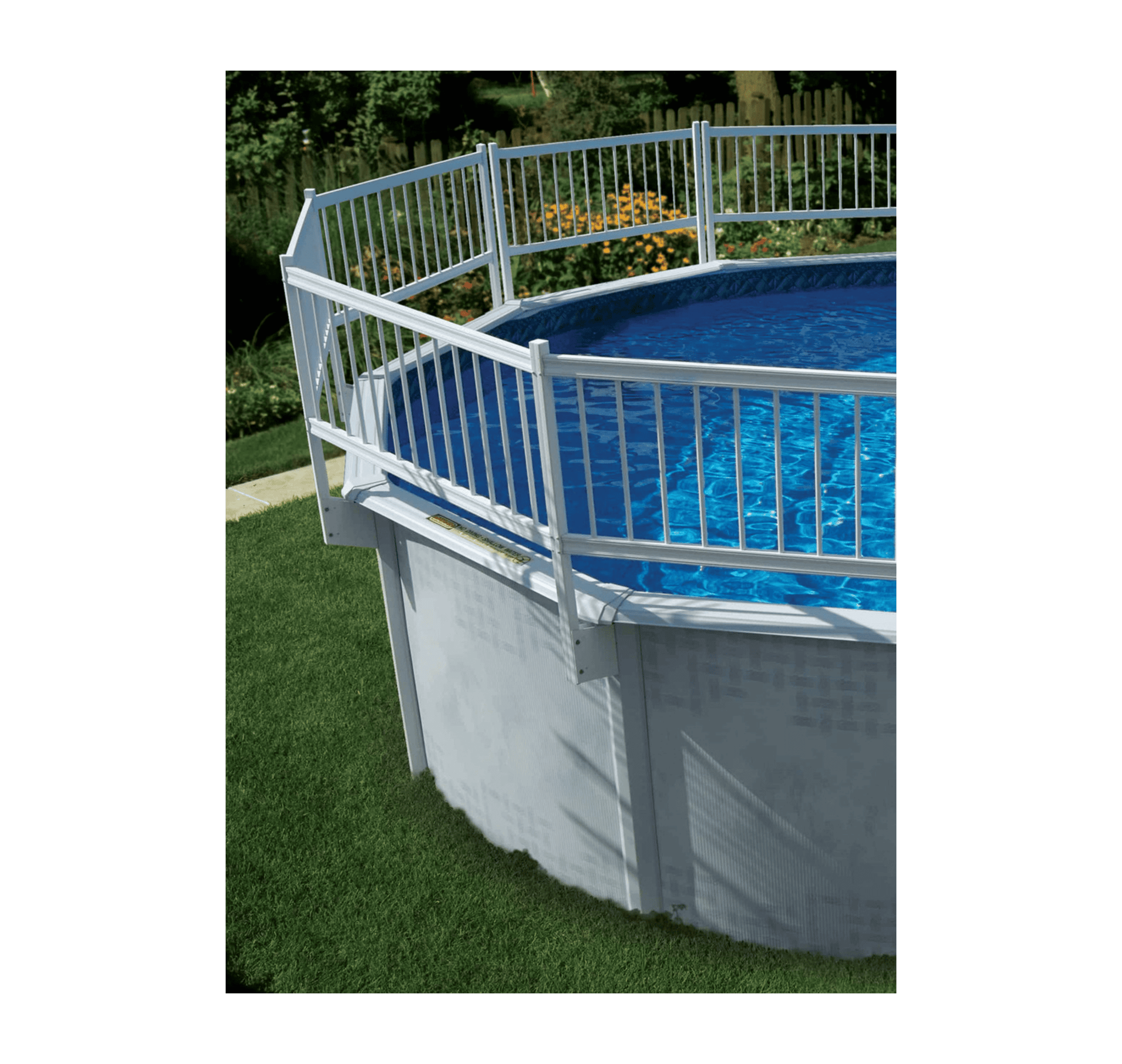 Pool Basa Base Kit A - 8 Sections Above Ground Pool Fence - interpools ...