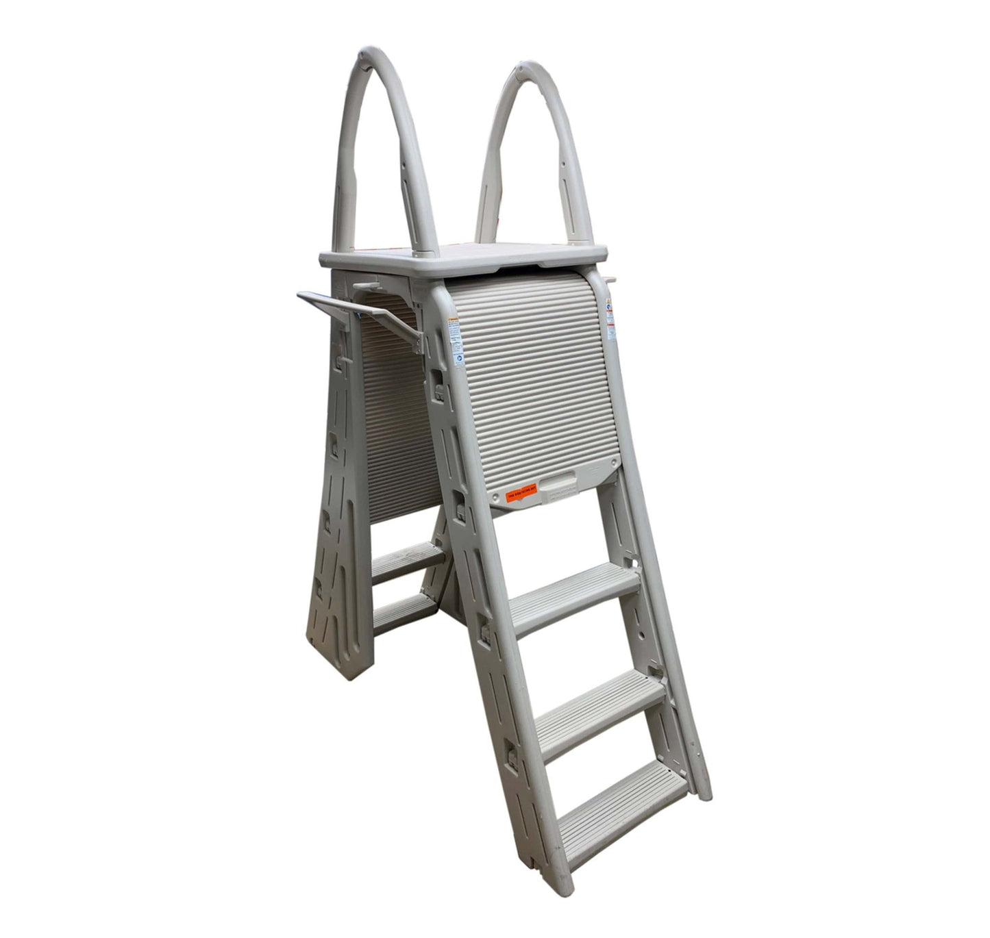 Confer Above Ground A - Frame Ladder with Roll Guard - interpools