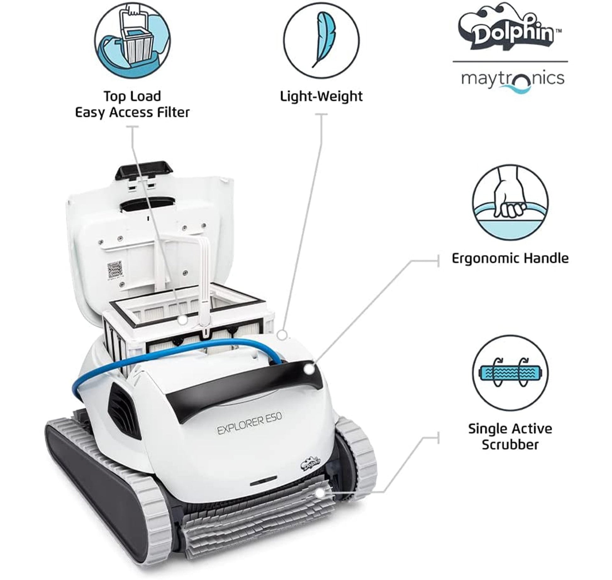 Dolphin E50 Robotic Pool Cleaner - interpools