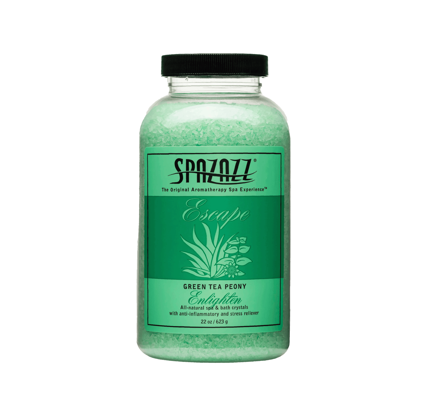 Spazazz Crystals, Green Tea Peony, 22oz