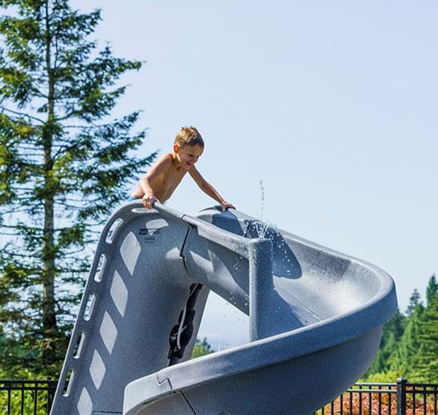 heliX2 Pool Slide, Gray Granite