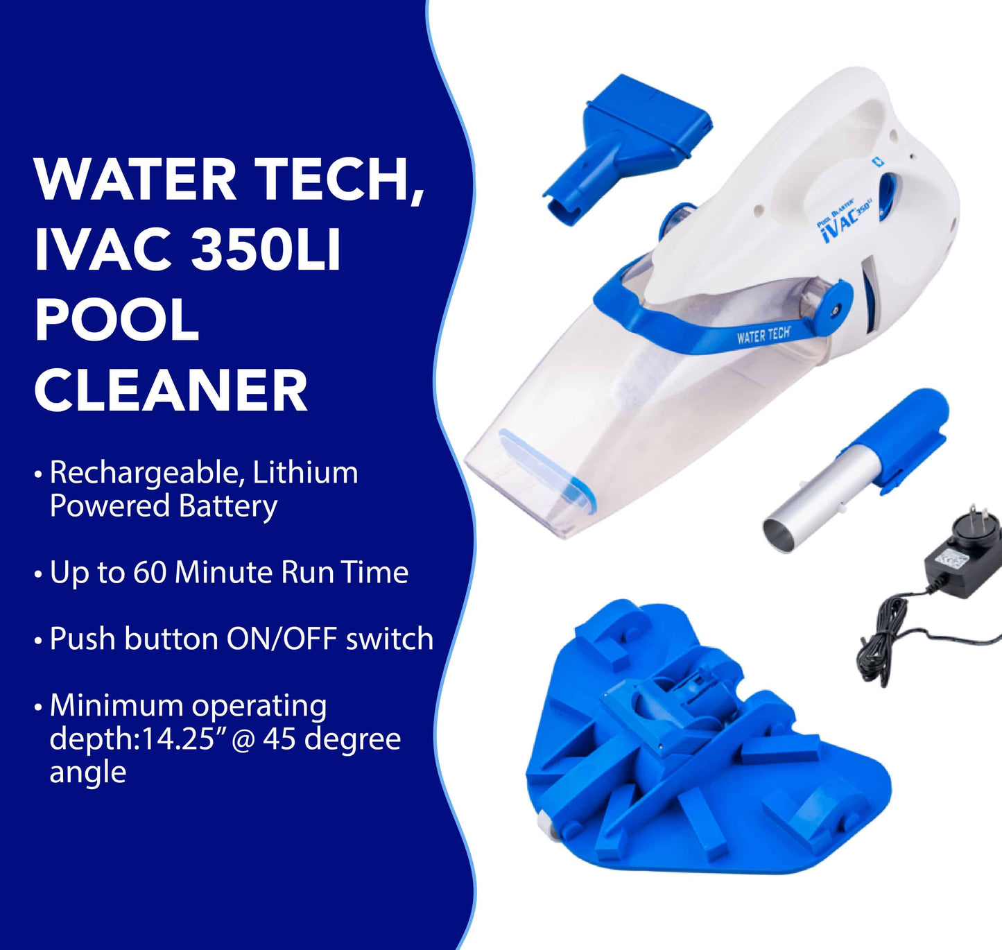 Water Tech, iVac350Li Pool Cleaner