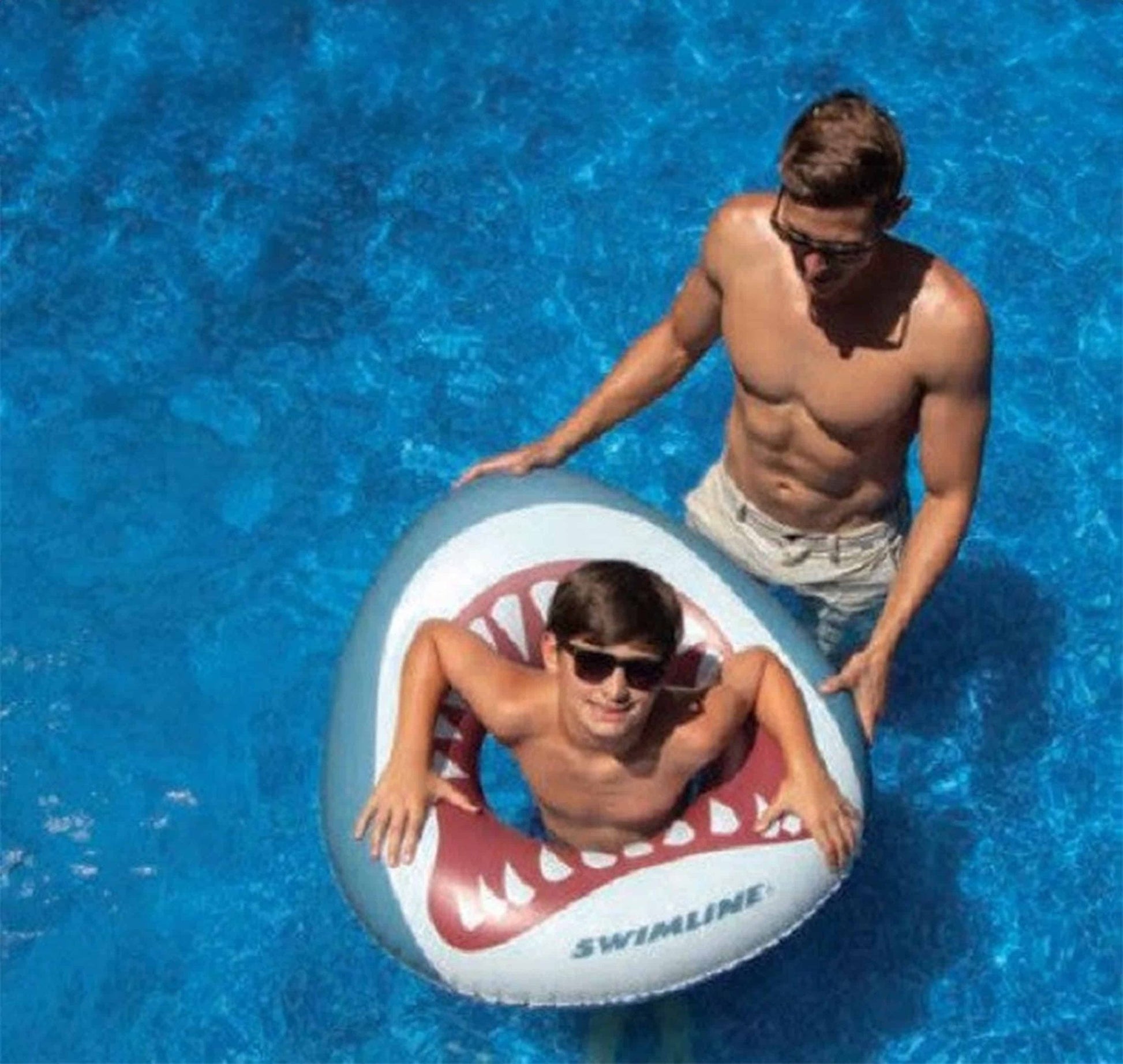 Kids Shark Mouth Ring Float - interpools