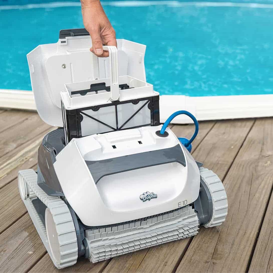 OPEN BOX DOLPHIN E10 ROBOTIC POOL CLEANER - interpools