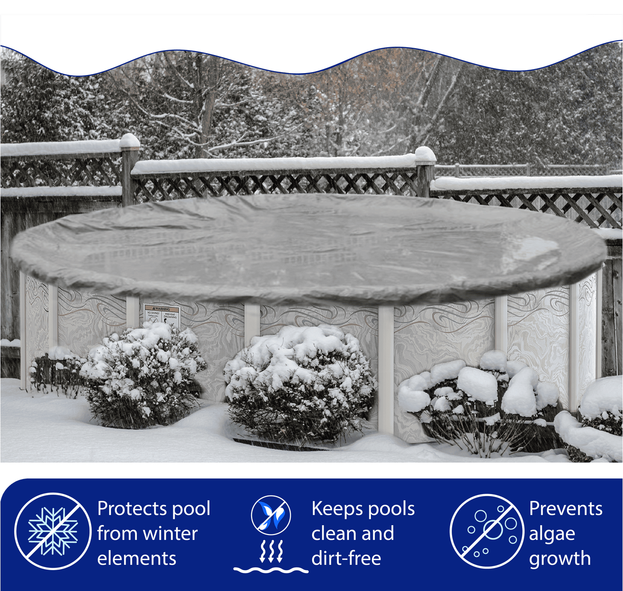 30'x50'  Platinum Pro-Shield Rectangle Winter Pool Cover