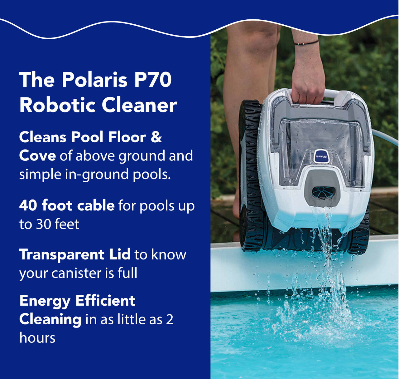 Polaris P70 Robotic Above Ground Pool Cleaner