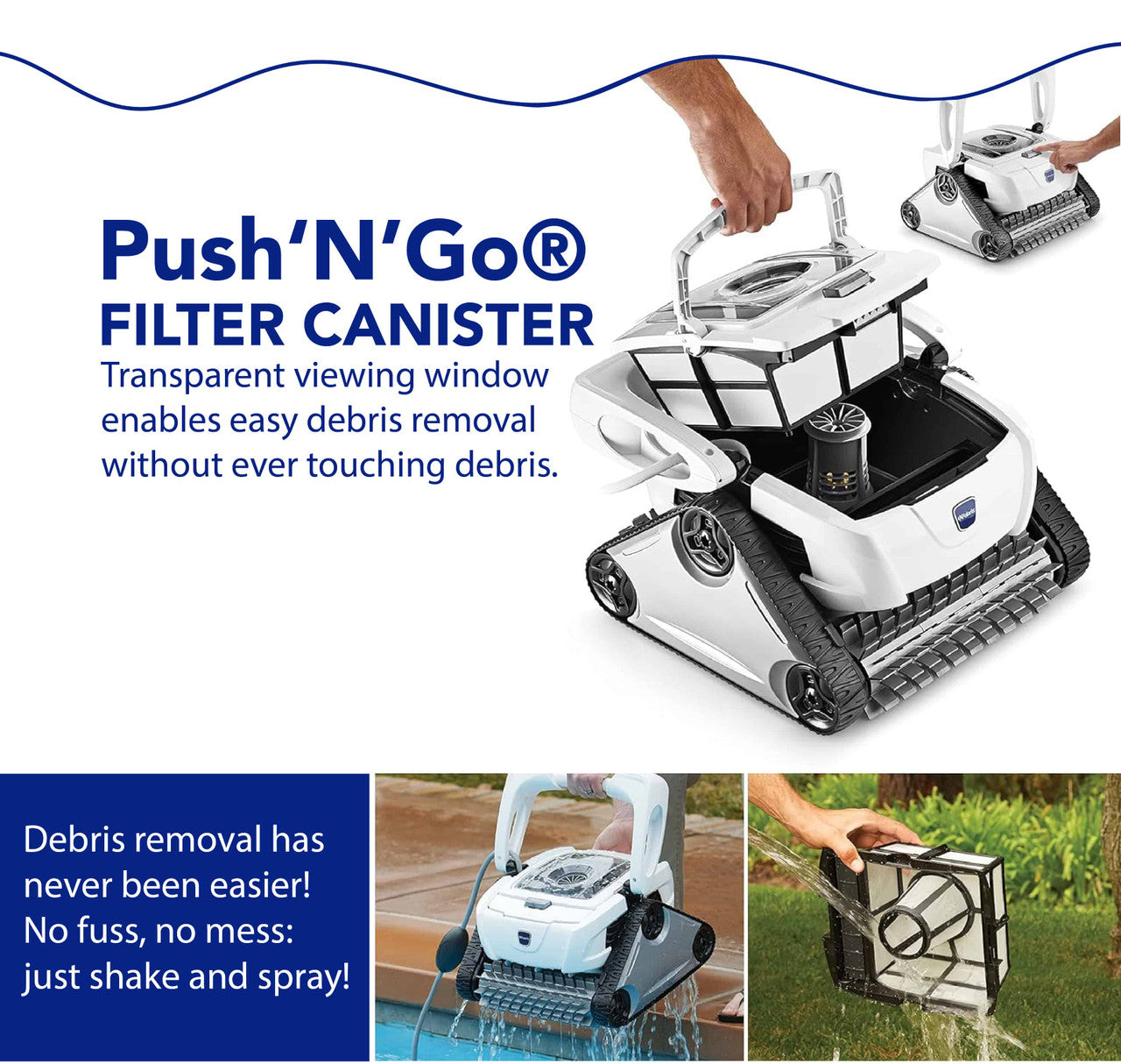 Polaris P825 Robotic In Ground Pool Cleaner with Caddy