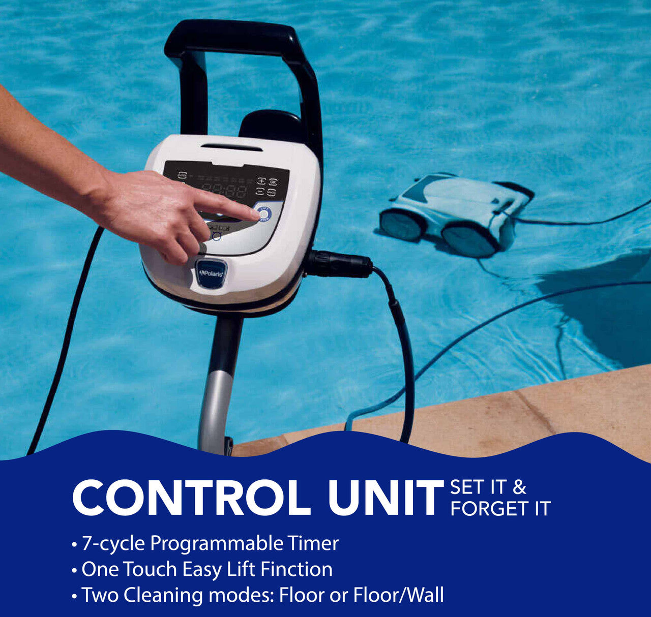 Polaris P945 Premium Robotic Automatic Pool Cleaner & Cart