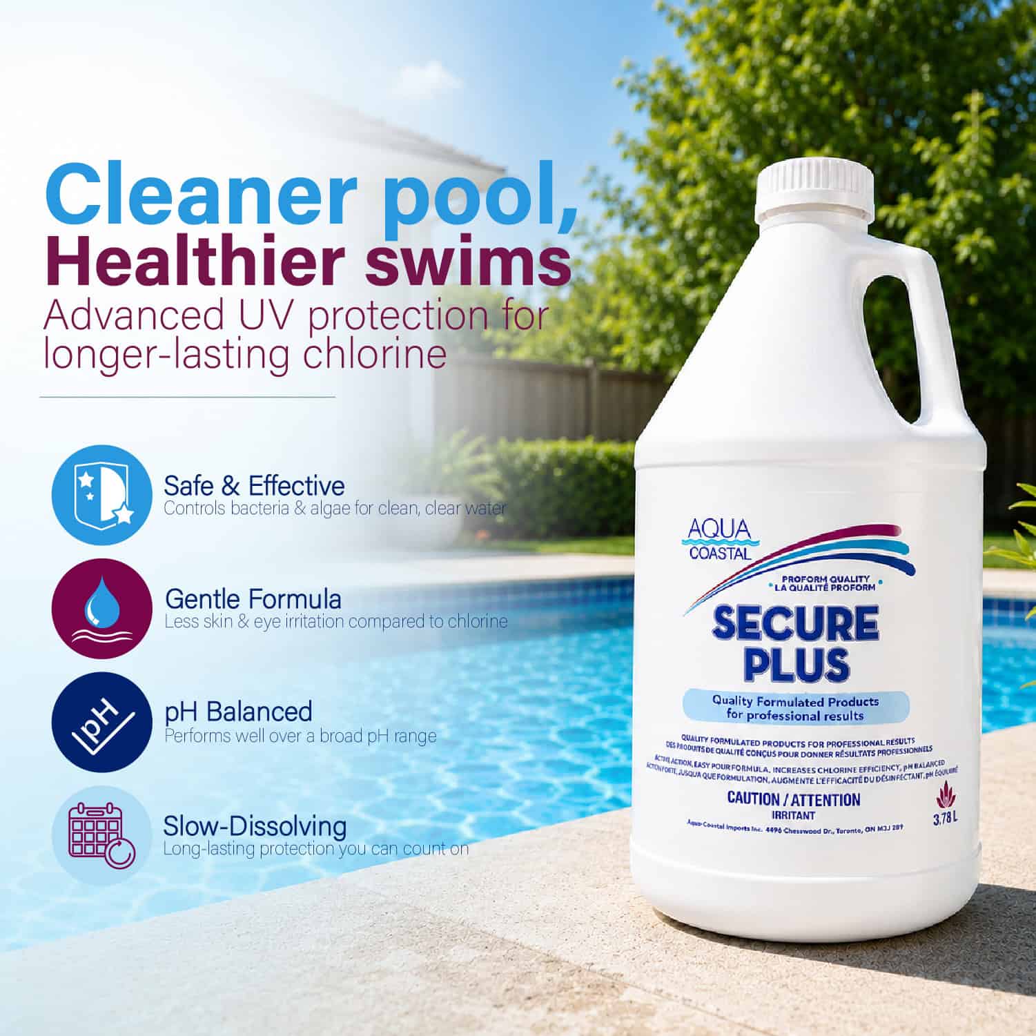 Secure Liquid Stabilizer 3.78 L (1 Gal) - International Pool & Spa