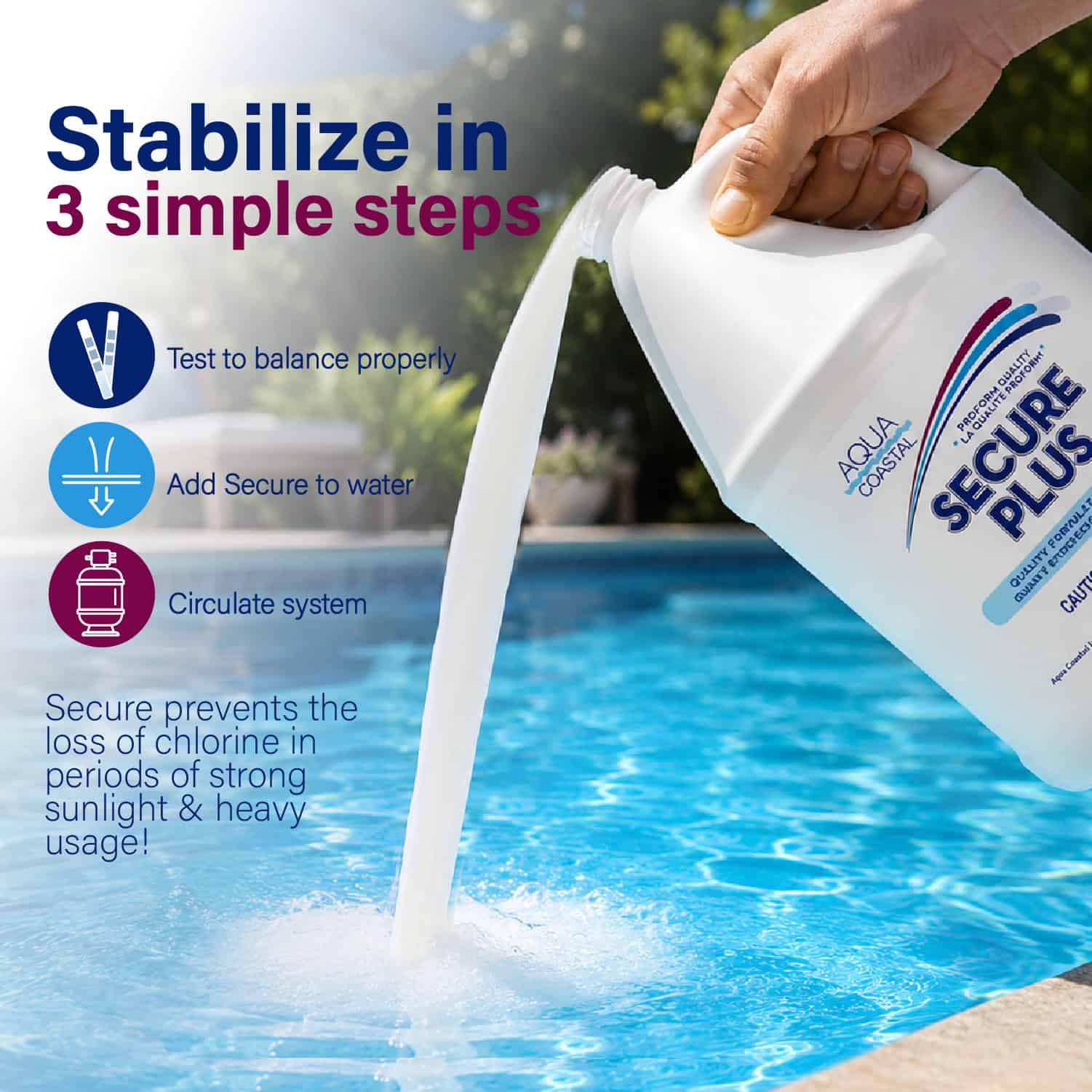 Secure Liquid Stabilizer 3.78 L (1 Gal) - International Pool & Spa