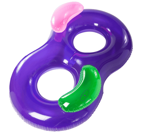 Side By Side Double Ring Lounger - interpools