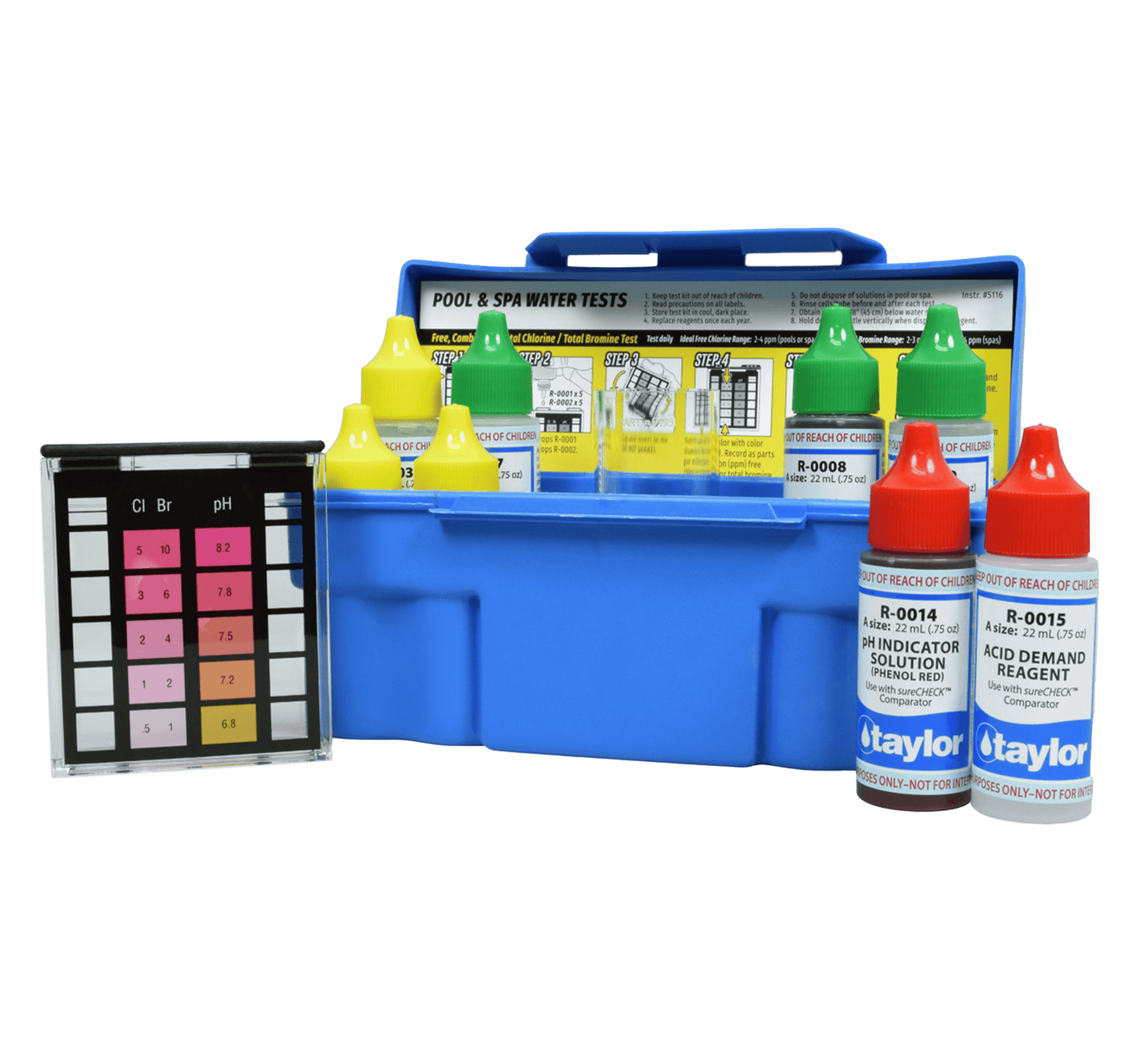 Taylor K1004 Professional 6 Way Test Kit - interpools