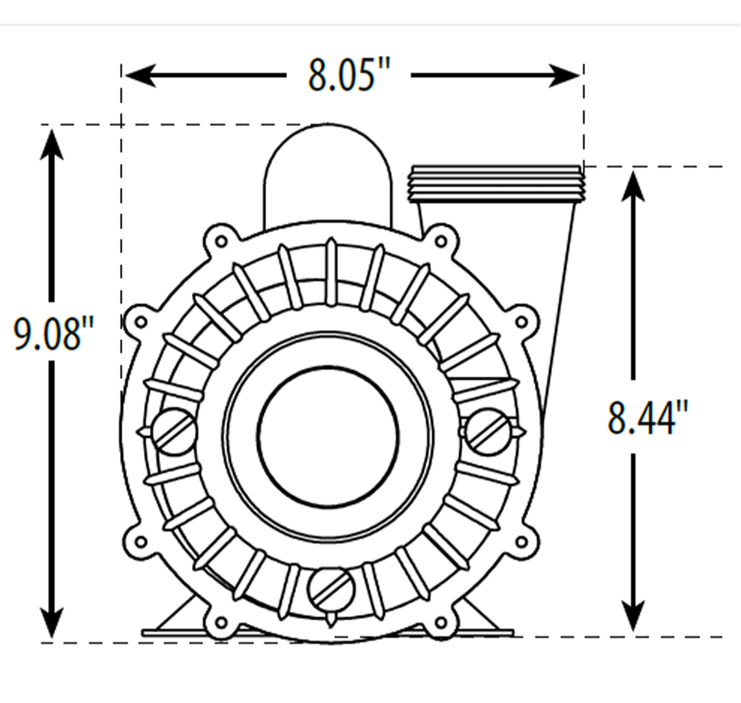 Waterway Executive 56- Frame, 3 HP 2 Speed Pump