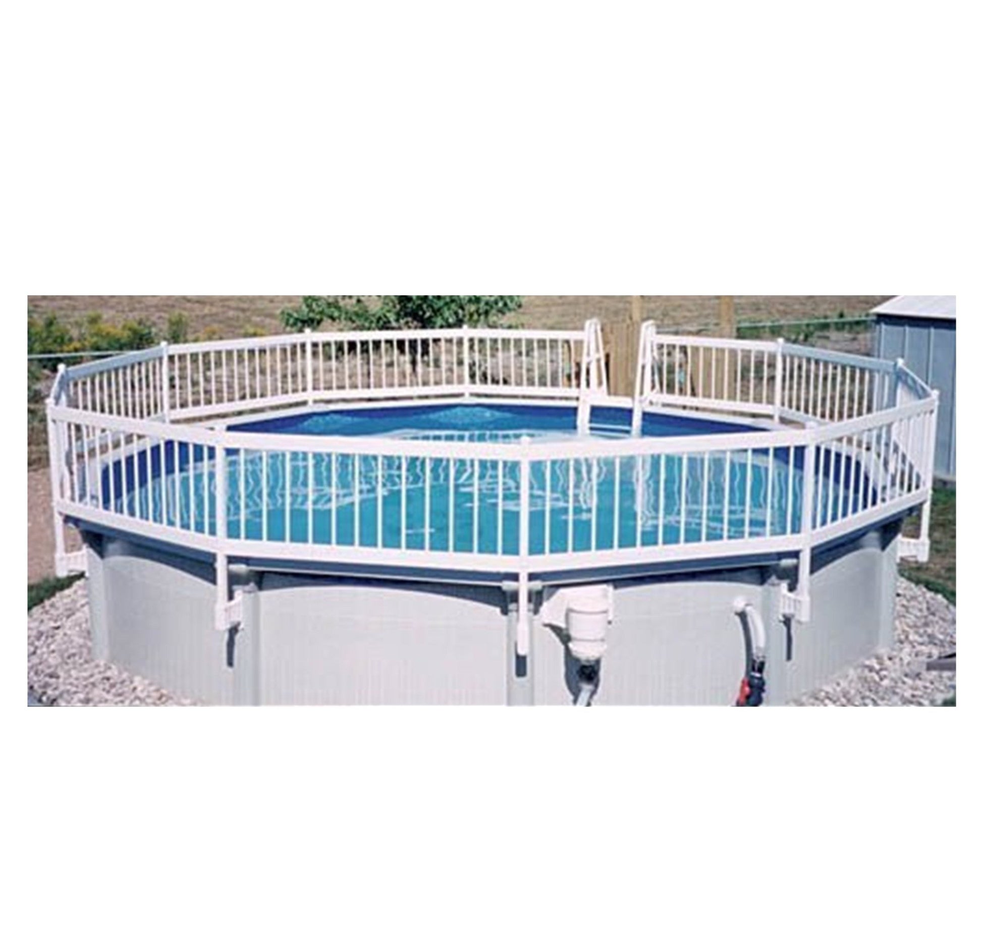 White Gate for Above Ground Safety Fence - interpools