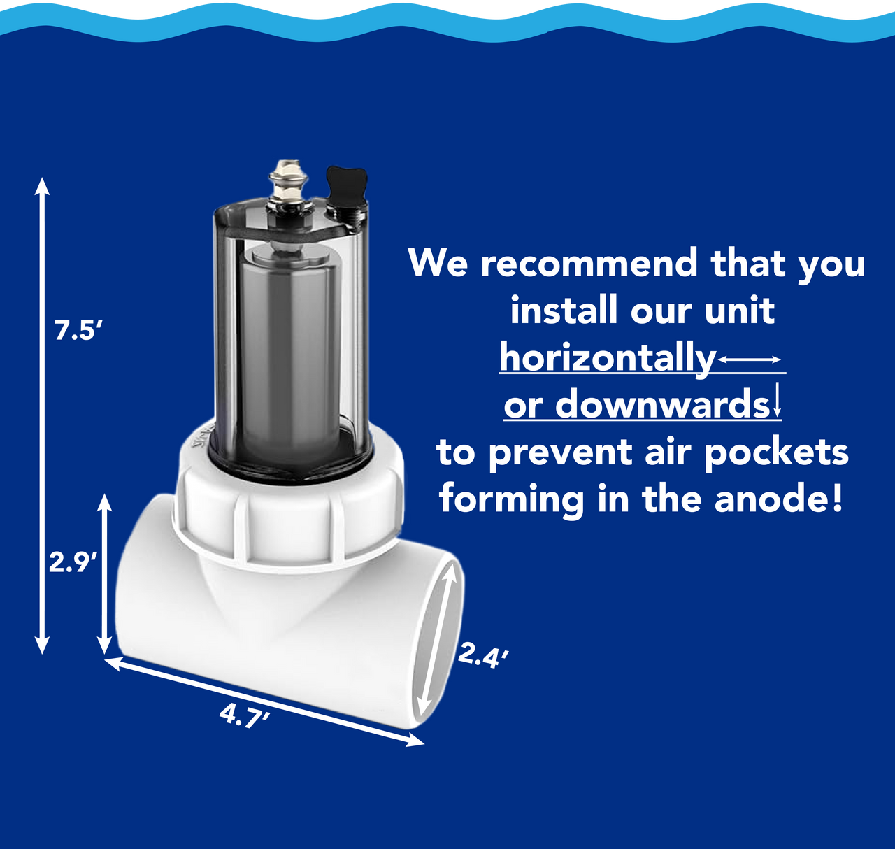 Aqua Coastal Inline Zinc Anode