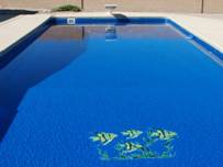 Image of In-ground pool installation with Azure Diamond Finish in Barrie
