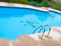 Image of an In-ground Fiberglass Pool Personalized with Mosaic Tiles in Barrie